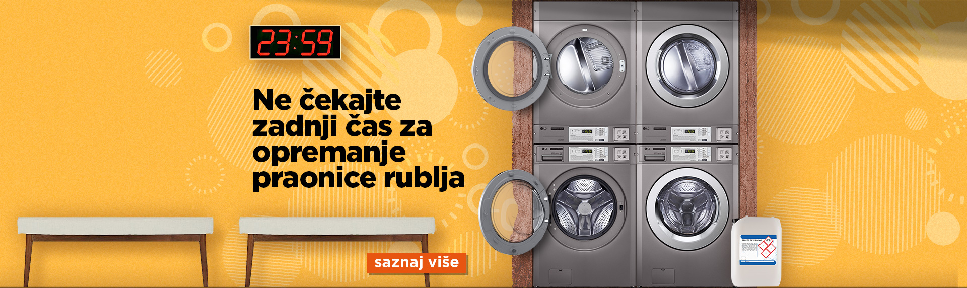 Ne čekajte zadnji čas za opremanje praonice rublja